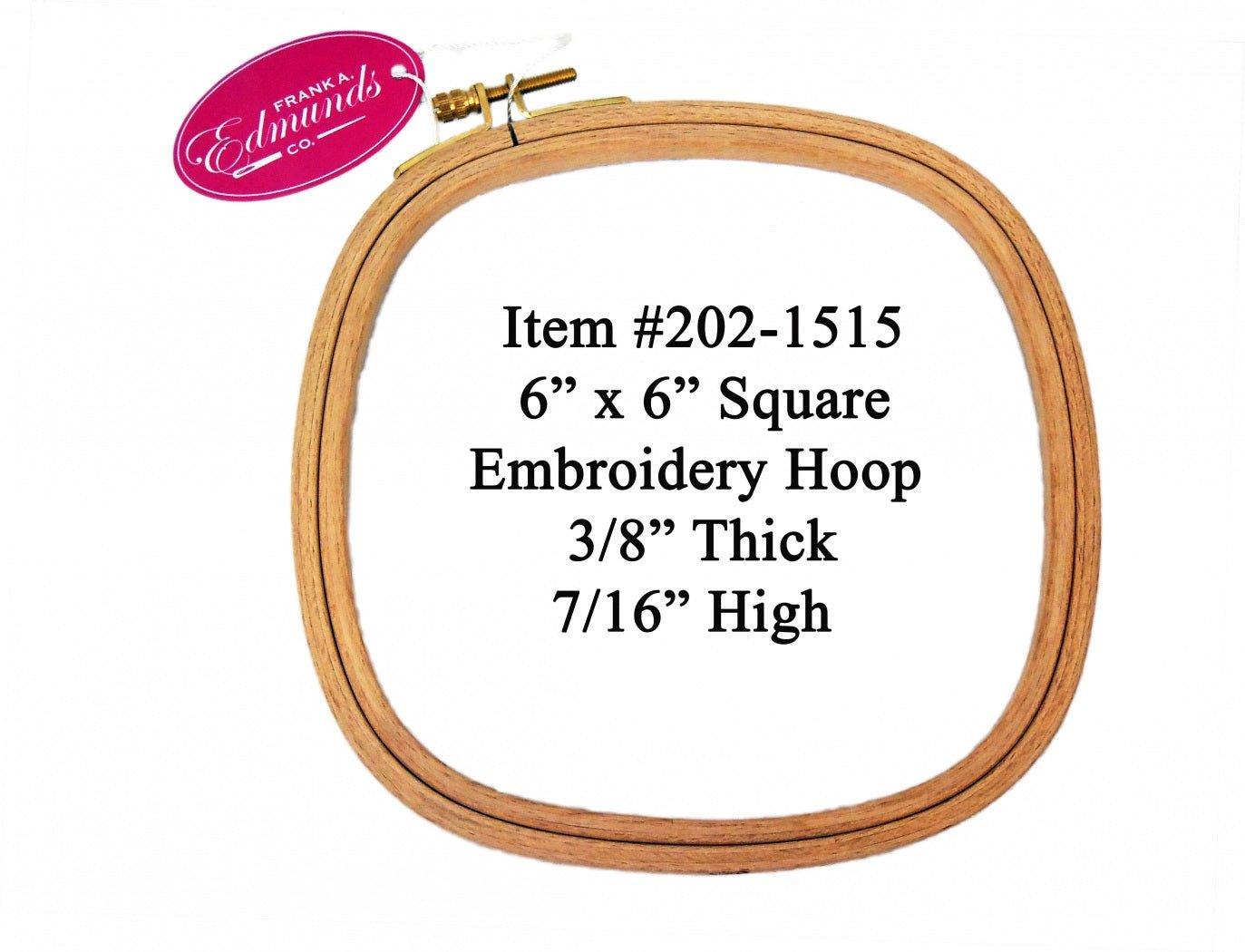 Edmunds Square Beechwood Hoop, 6" - Lucky Jonquil - Hoops