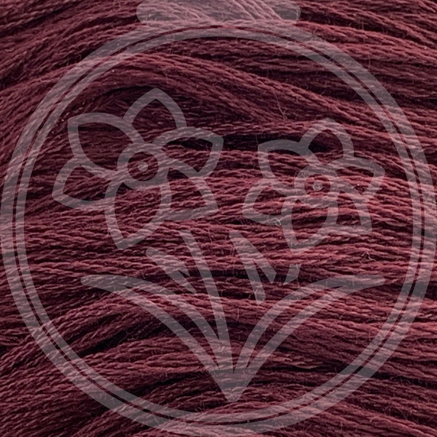 Closeup of multiple skeins, with a logo watermark