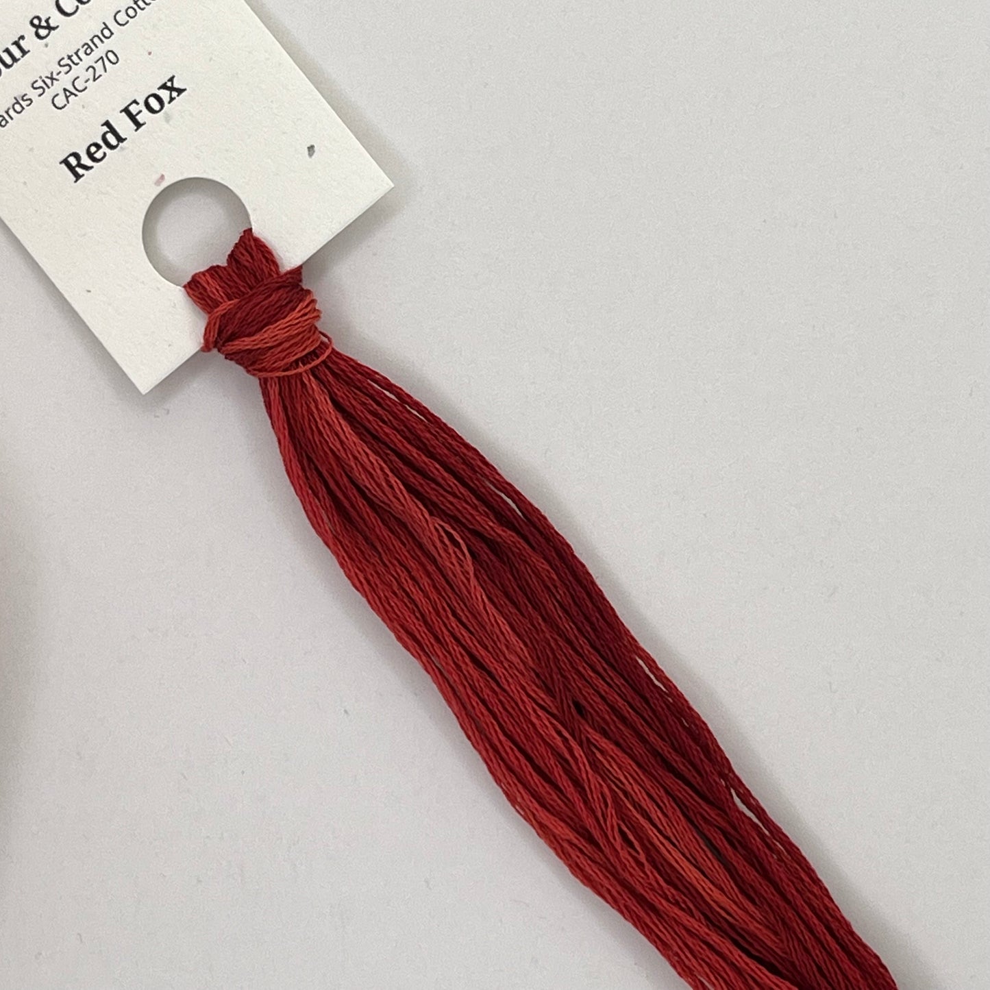 Colour and Cotton Hand Dyed Thread - Red Fox