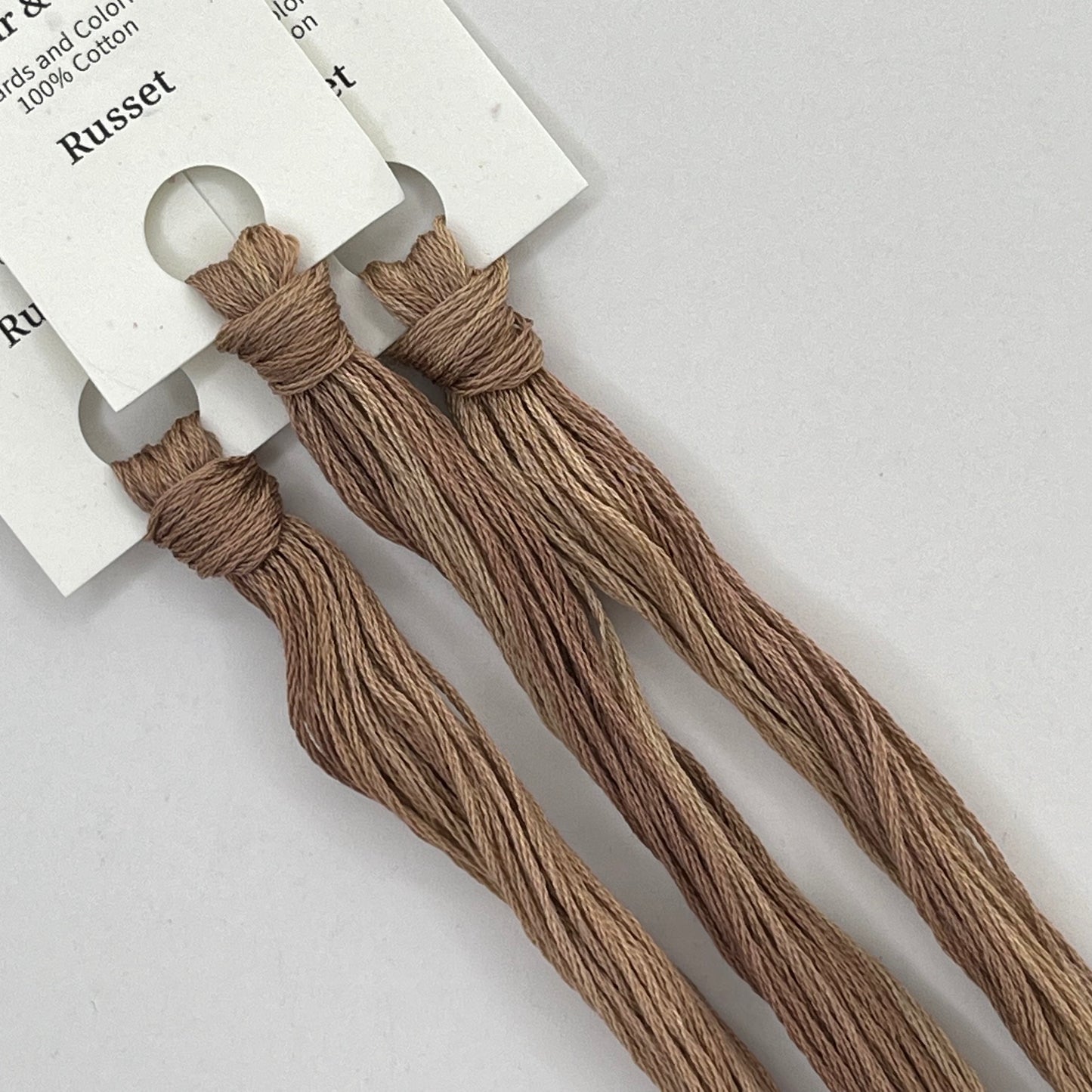 Colour and Cotton Hand Dyed Thread - Russet