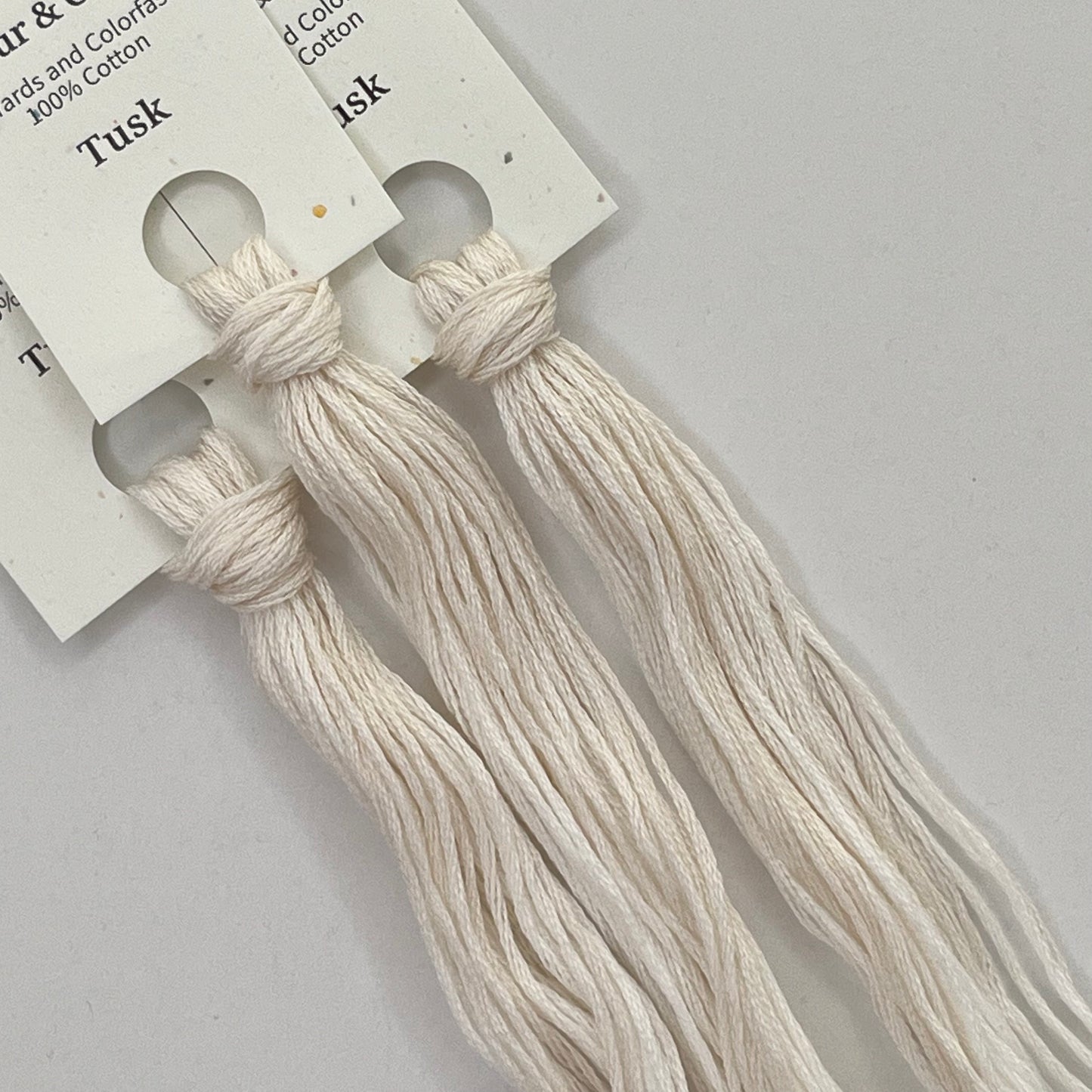 Colour and Cotton Hand Dyed Thread - Tusk