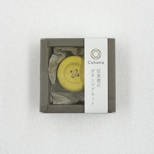 Shigaraki Ware Magnetic Button - Lucky Jonquil - Notions