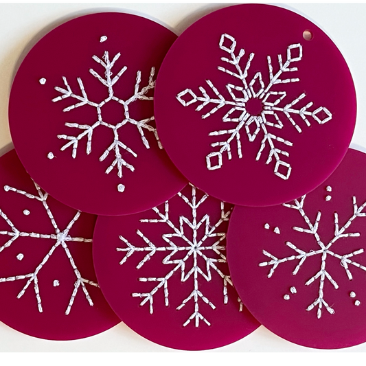 Snowflake Ornaments - singles or kits