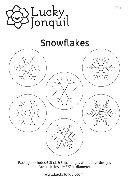 Stick & Stitch Snowflakes - Lucky Jonquil - Pattern