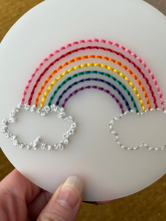 Rainbow Embroidery Stitch Disk Kit