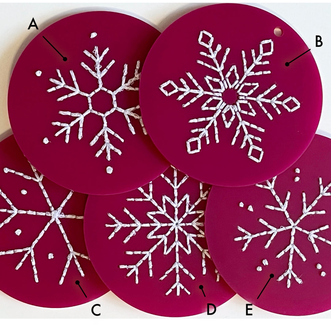 Snowflake Ornaments - singles or kits