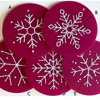 Snowflake Ornaments - singles or kits