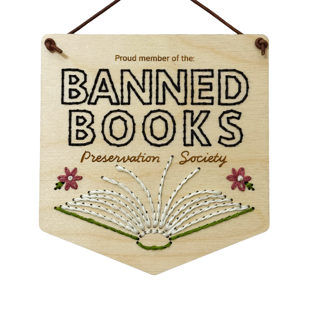 Banned Books Embroidery Kit