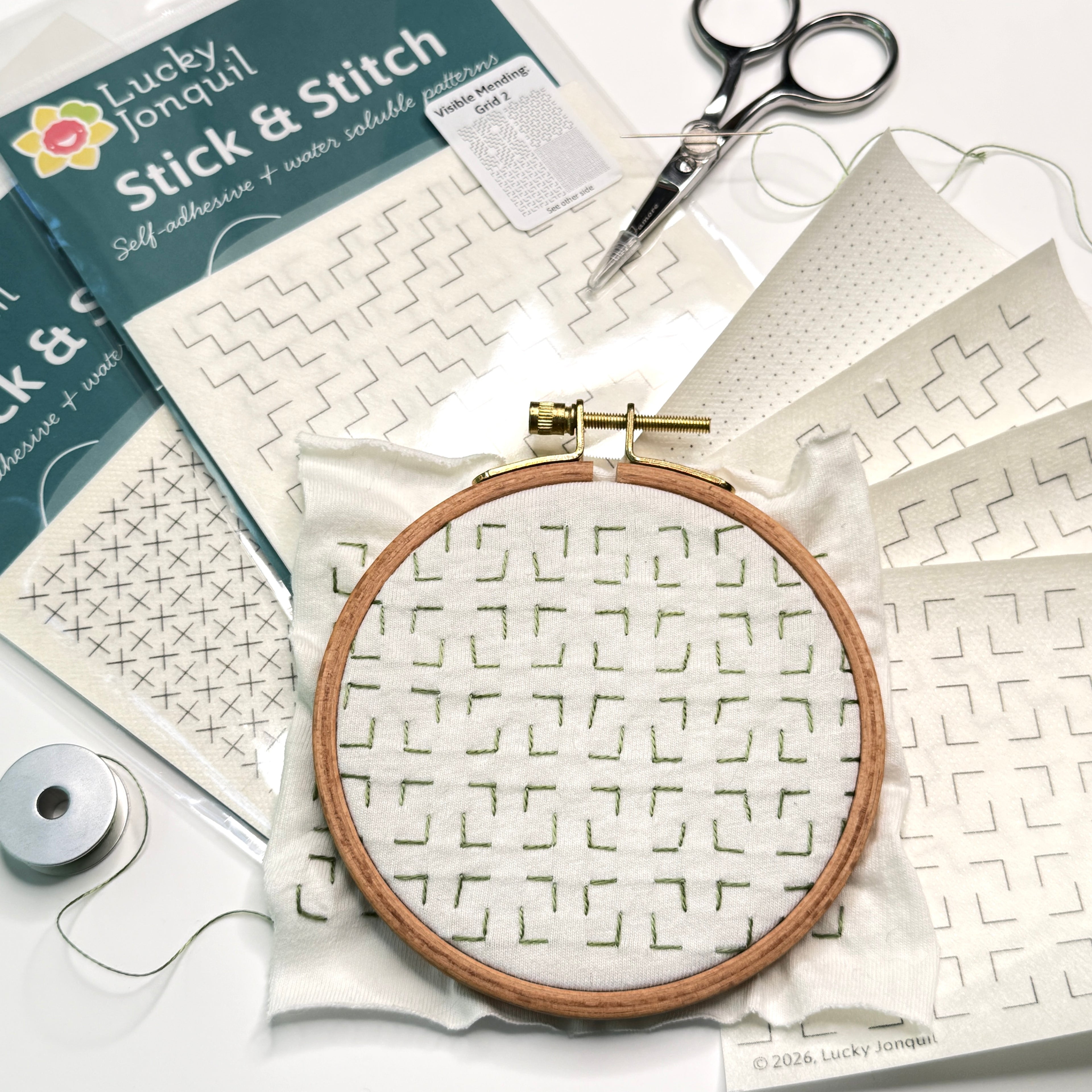 Stick & Stitch Visible Mending - Lucky Jonquil - Pattern