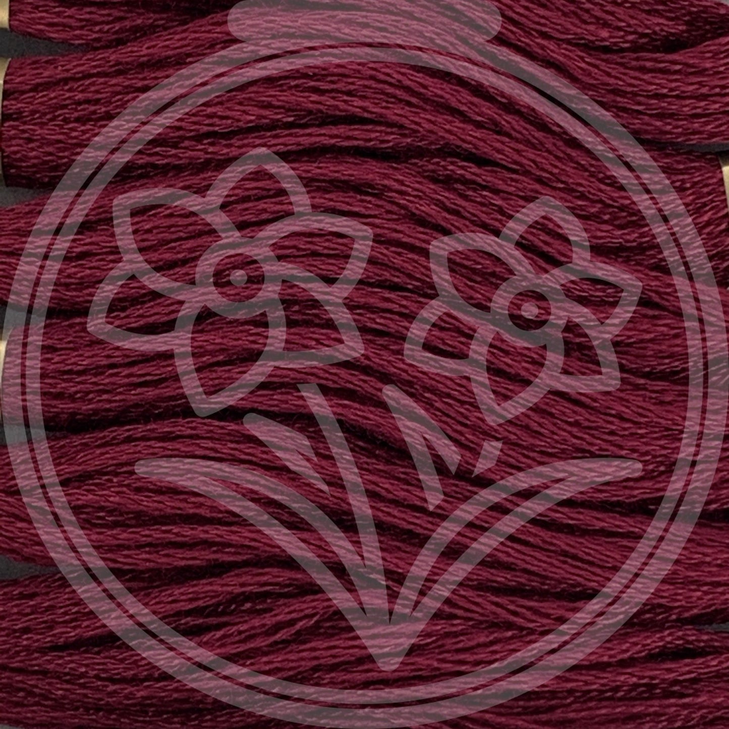 Closeup of multiple skeins, with a logo watermark