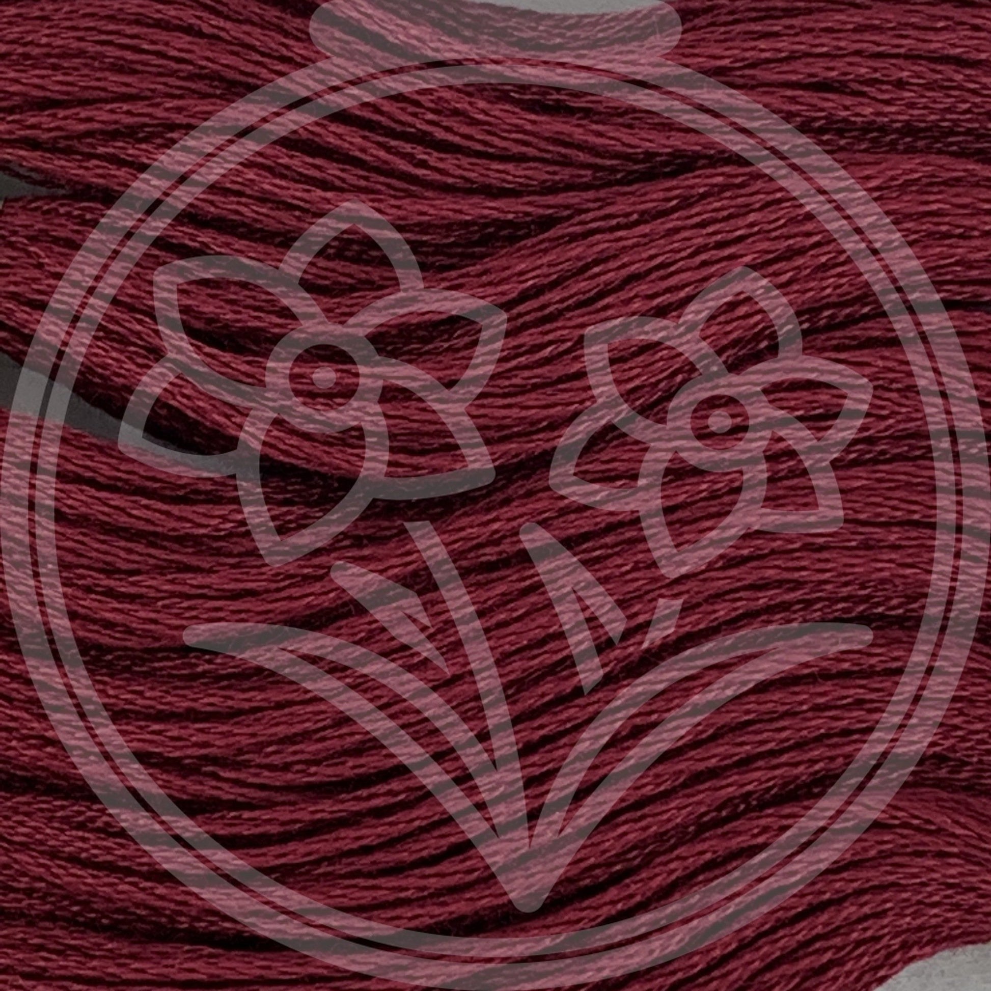 Closeup of multiple skeins, with a logo watermark