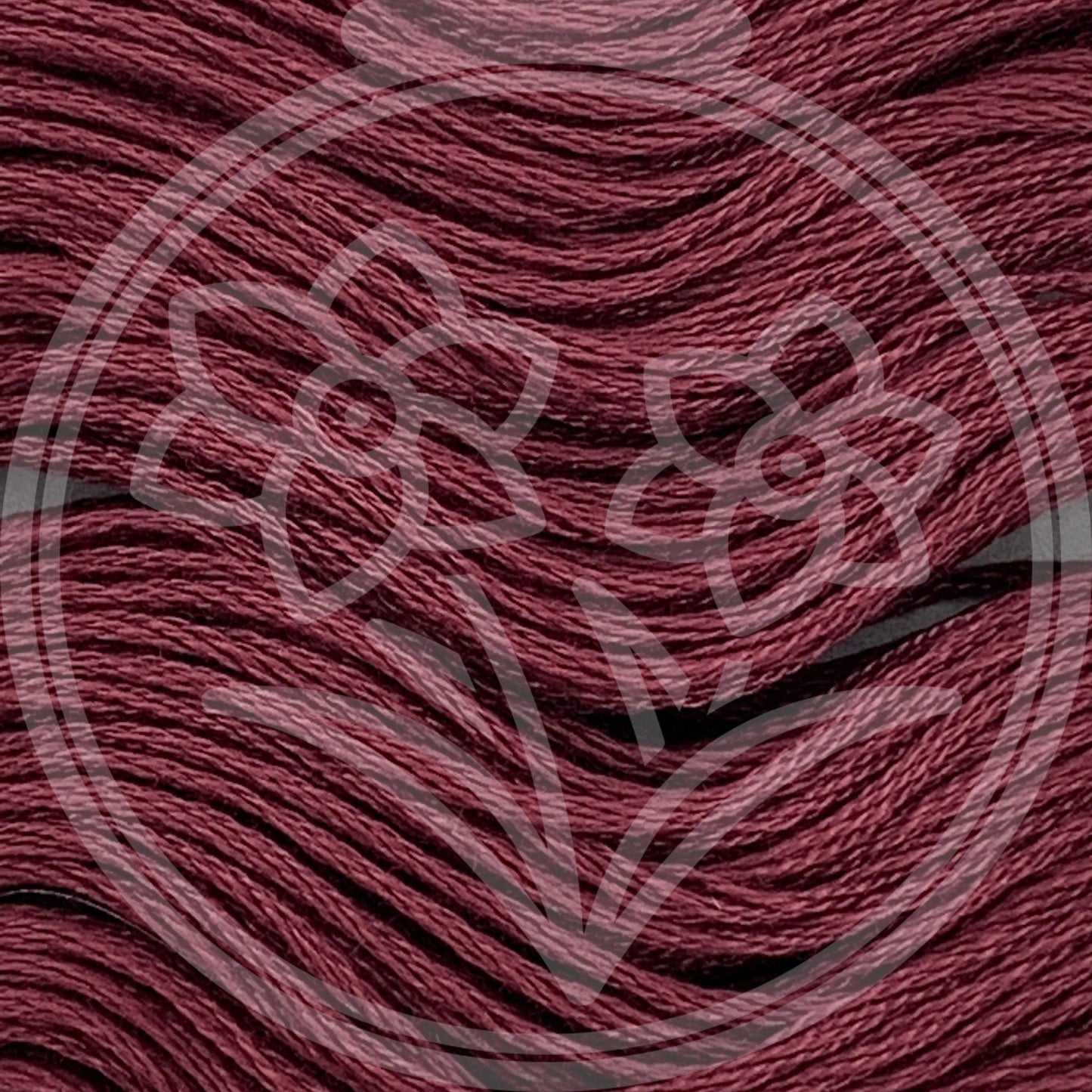 Closeup of multiple skeins, with a logo watermark