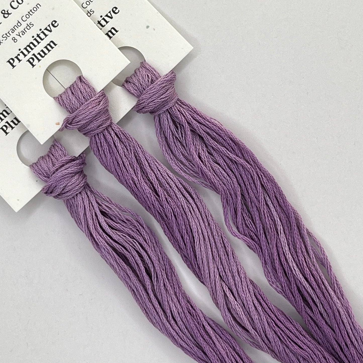 Colour and Cotton Hand Dyed Thread - Primitive Plum