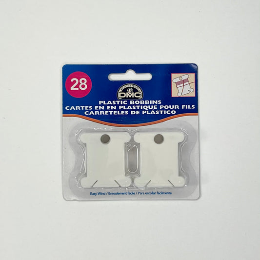 Plastic Bobbins, 28 count