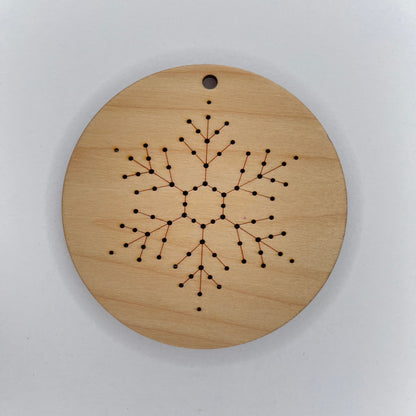 Snowflake Embroidery Ornament Stitch Disks