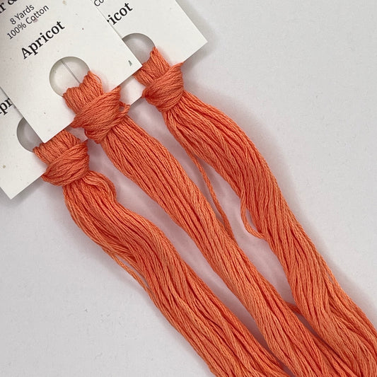 Colour and Cotton Hand Dyed Thread - Apricot
