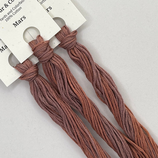 Colour and Cotton Hand Dyed Thread - Mars