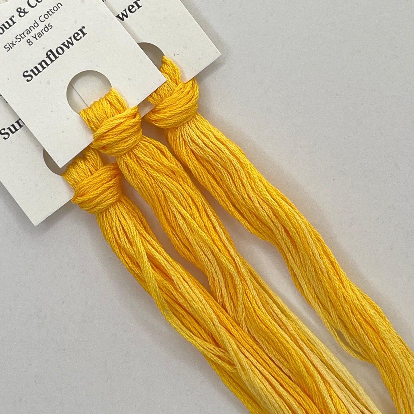 Colour and Cotton Hand Dyed Thread - Sunflower