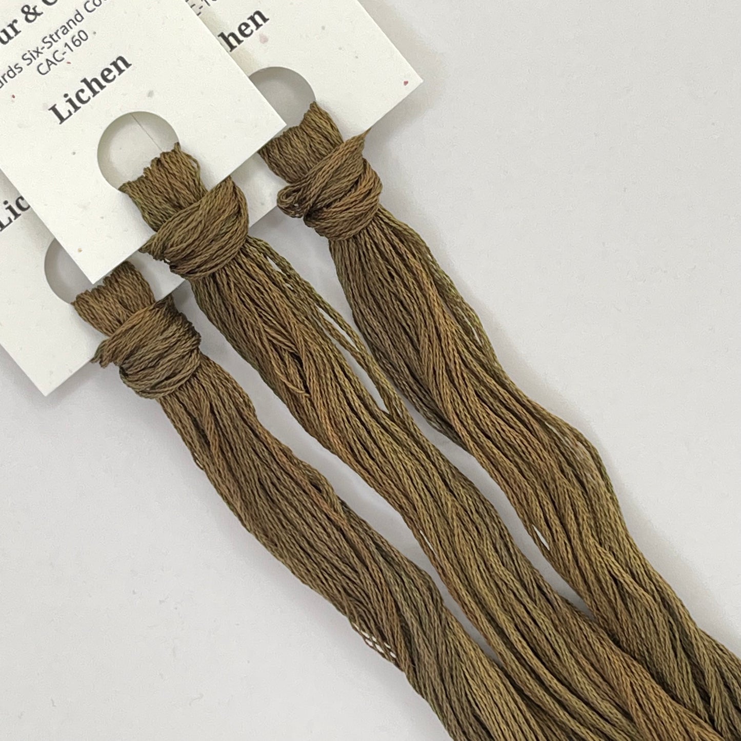 Colour and Cotton Hand Dyed Thread - Lichen