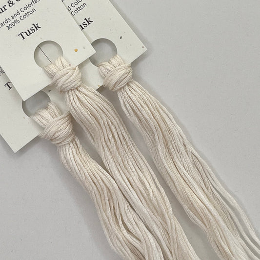 Colour and Cotton Hand Dyed Thread - Tusk