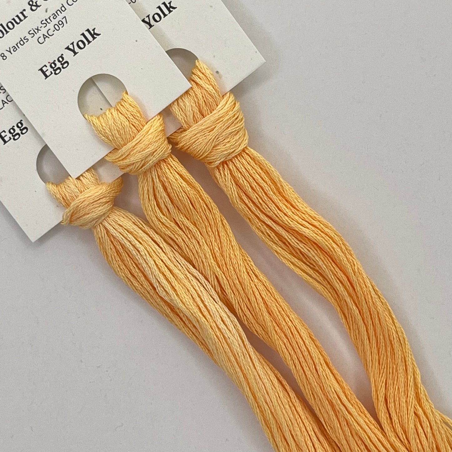 Colour and Cotton Hand Dyed Thread - Egg Yolk