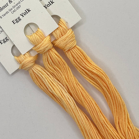 Colour and Cotton Hand Dyed Thread - Egg Yolk