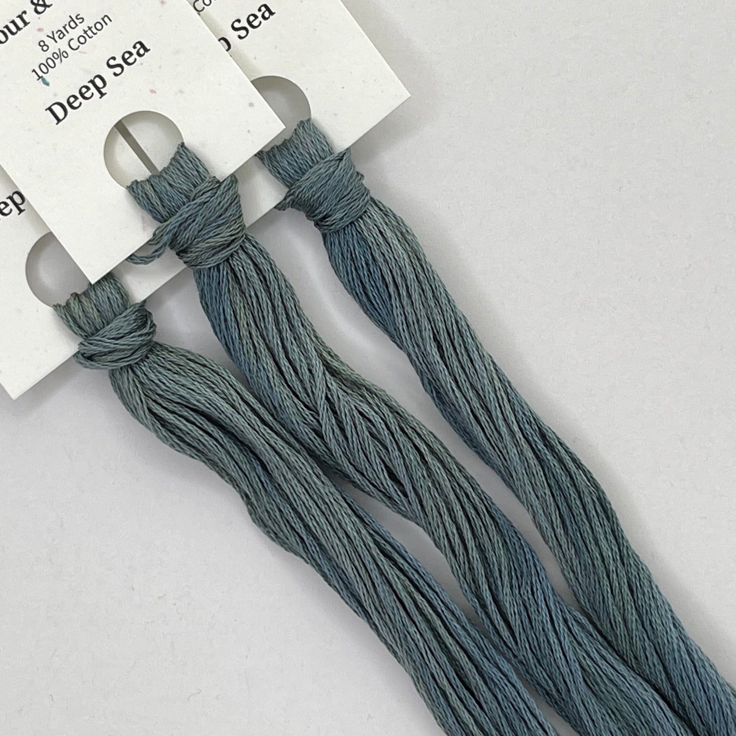 Colour and Cotton Hand Dyed Thread - Deep Sea