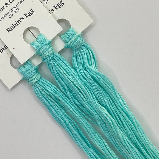 Colour and Cotton Hand Dyed Thread - Robin’s Egg