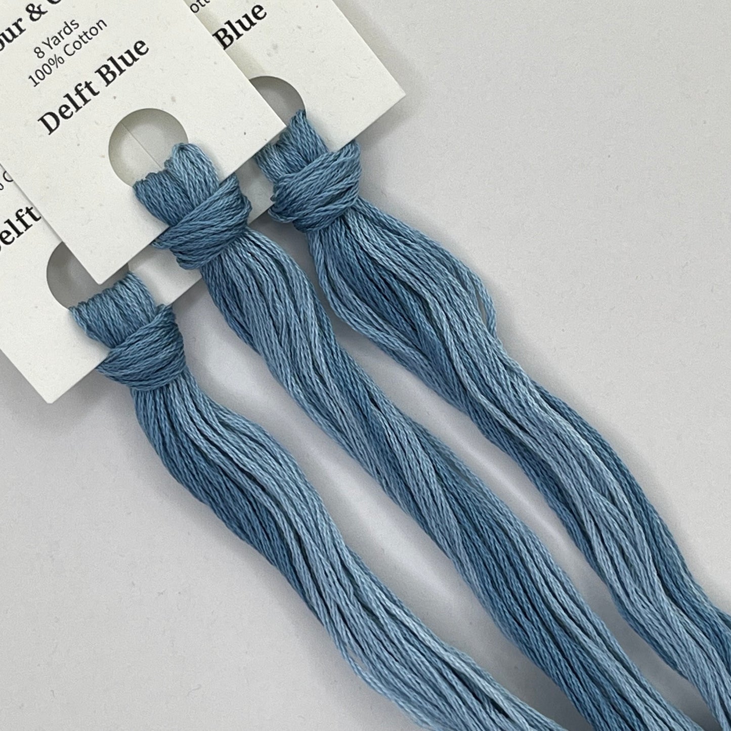 Colour and Cotton Hand Dyed Thread - Delft Blue