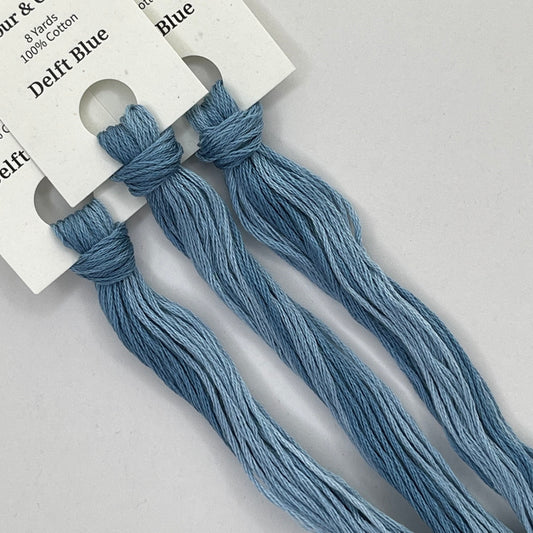 Colour and Cotton Hand Dyed Thread - Delft Blue